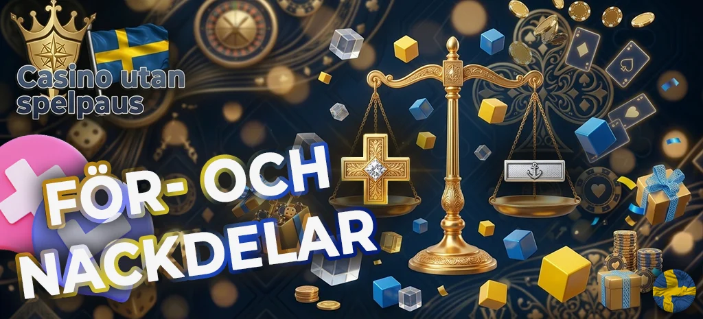 Fördelar och nackdelar med att spela på casino utan svensk licens.